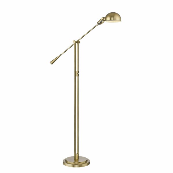 Z-Lite Grammercy Park Floor Lamp, 1-Light, 12.75 In.W x 42.5 In.L x 82.5 In.H, Heritage Brass 741FL-HBR